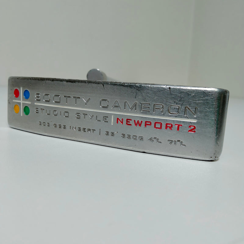 SCOTY CAMERON 2005 STUDIO STYLE NEWPORT 2 GSS Putter 32" LH with Headcover Lefty