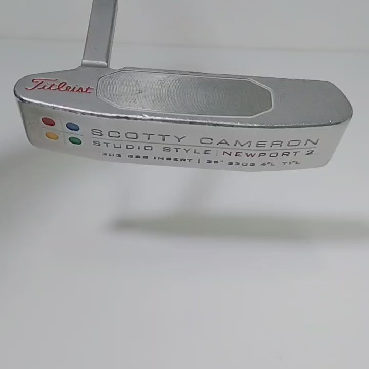 SCOTY CAMERON 2005 STUDIO STYLE NEWPORT 2 GSS Putter 32" LH with Headcover Lefty