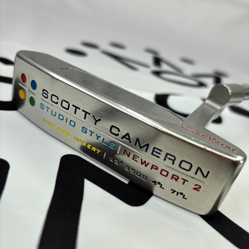 Scotty Cameron  Studio Style Newport 2 GSS 33/350 Putter RH with Headcover